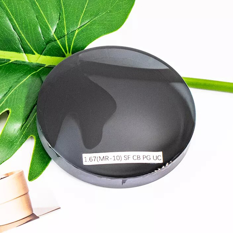 1,67 halvfärdig fotokromisk enkelseende lins