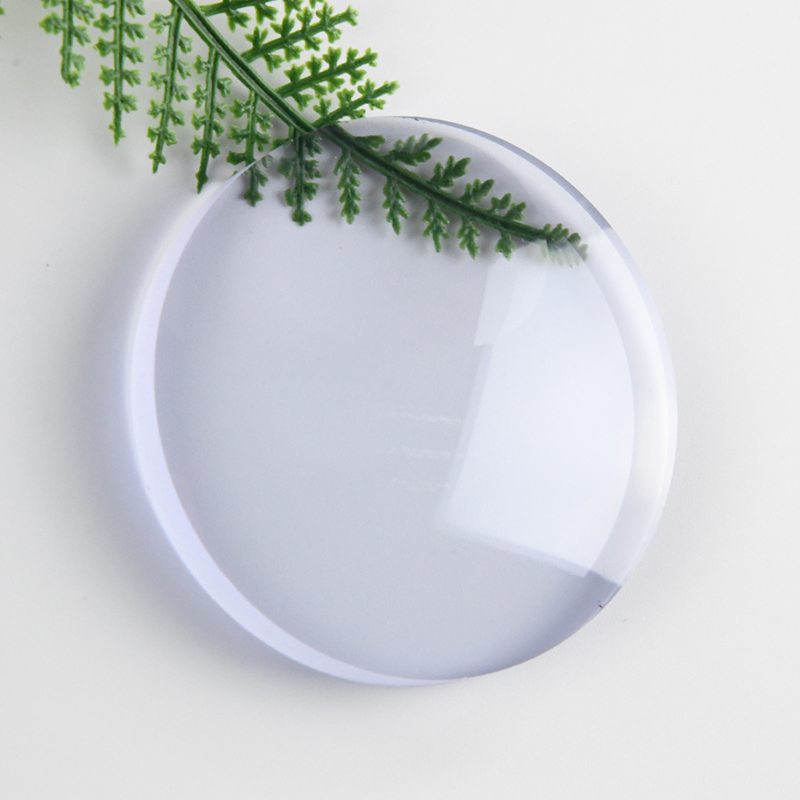 1,60 halvfärdig blå block enkelseende lins