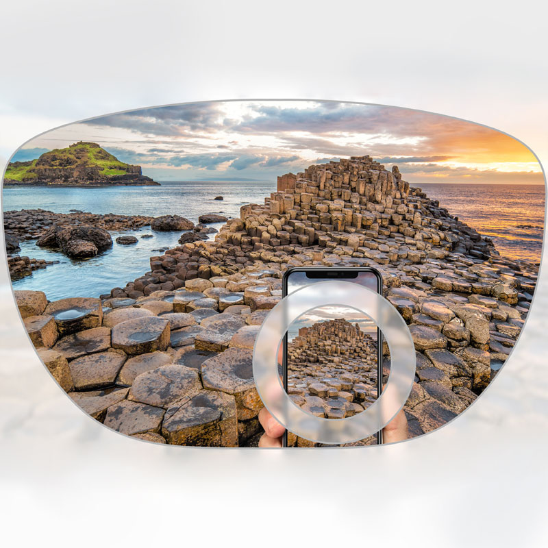 Blandad bifokal lins